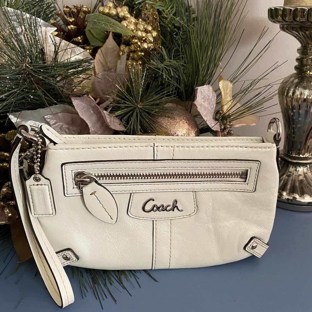 Coach White  Wristlet